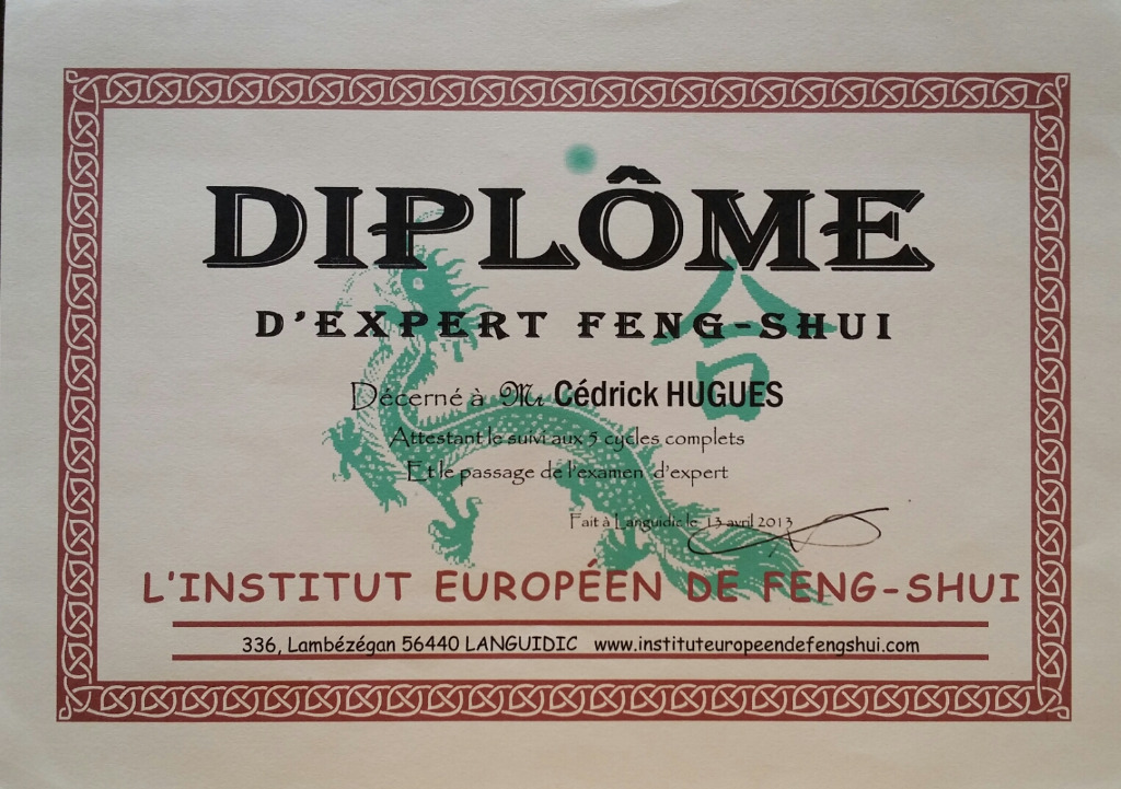 photo diplome Vibrations Intérieures Extérieures