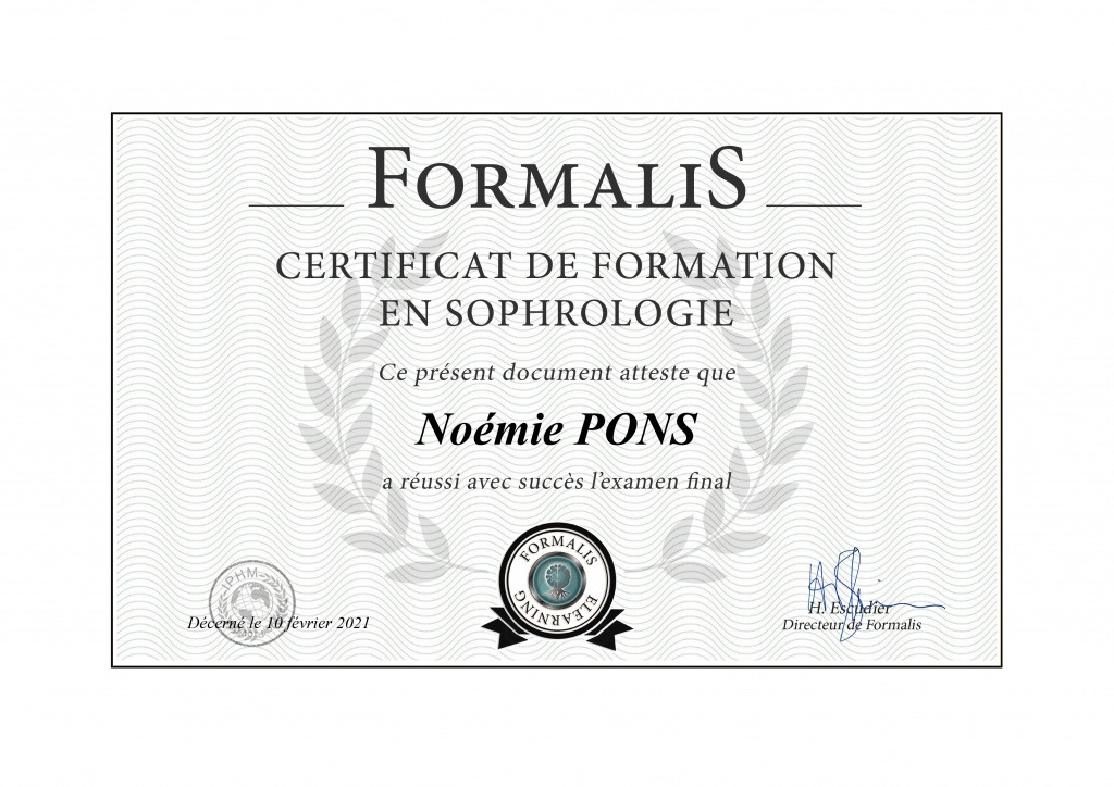 photo diplome Noémie Pons