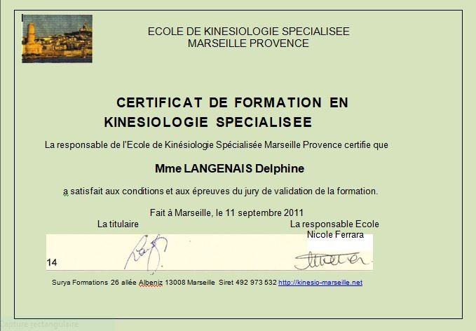 photo diplome Delphine Langenais