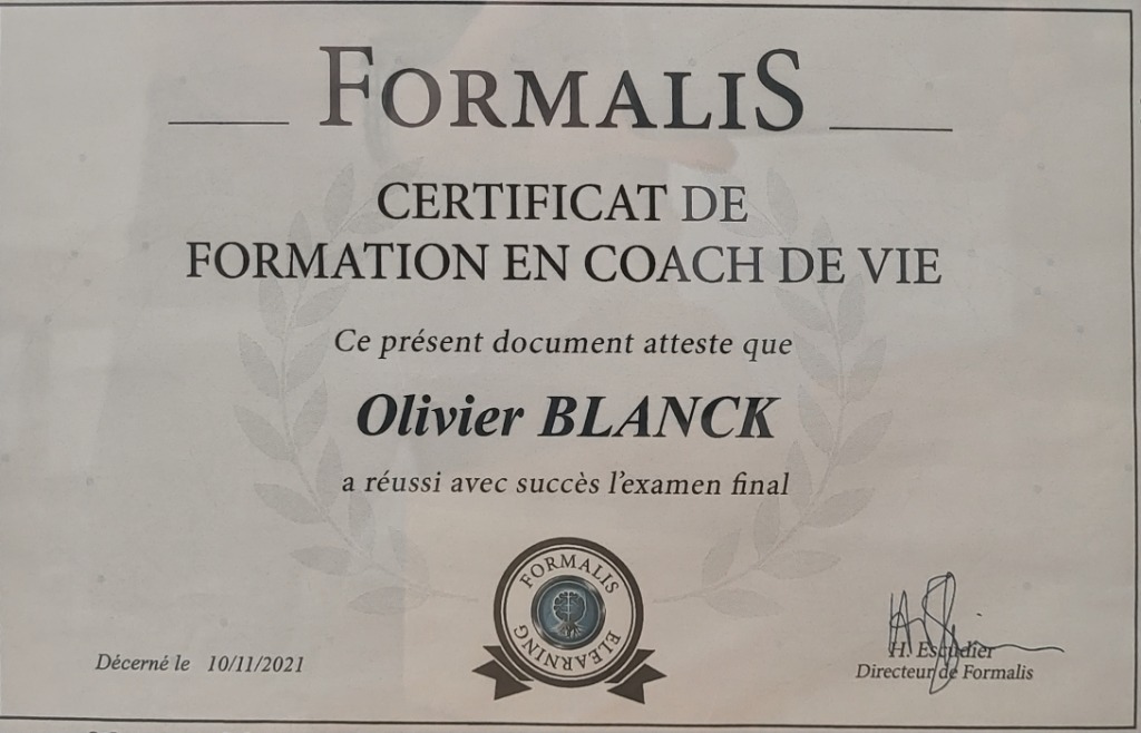 photo diplome Olivier Blanck