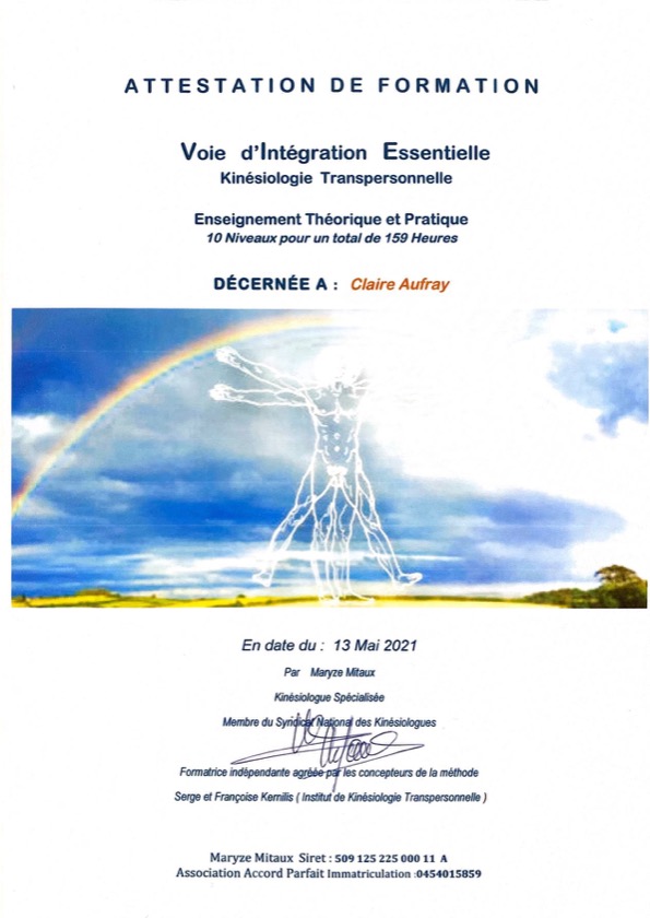 photo diplome Claire Aufray 