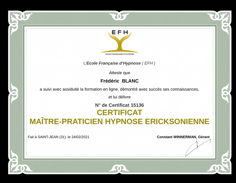 photo diplome Frederic Blanc