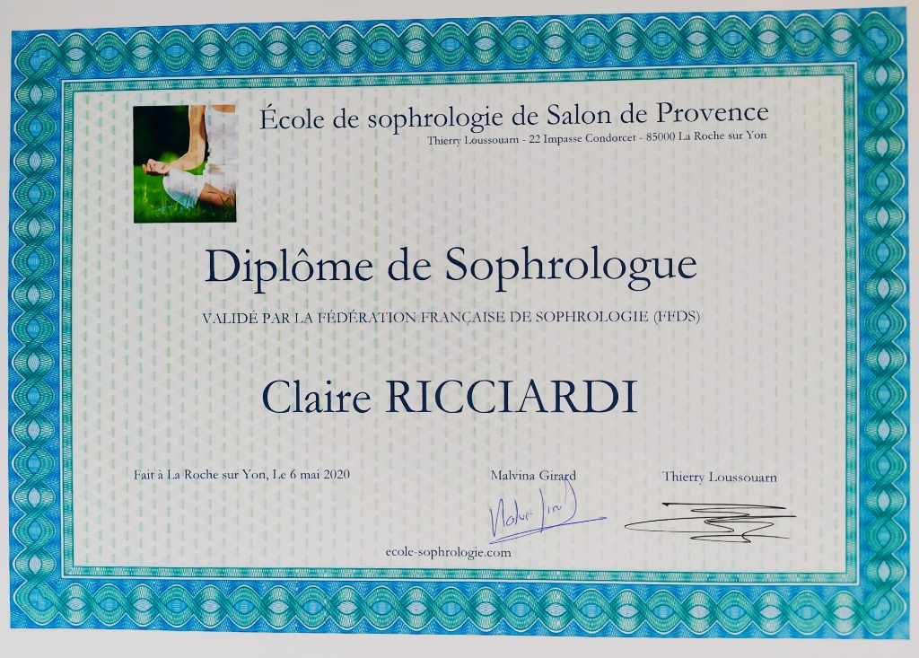 photo diplome Claire Ricciardi