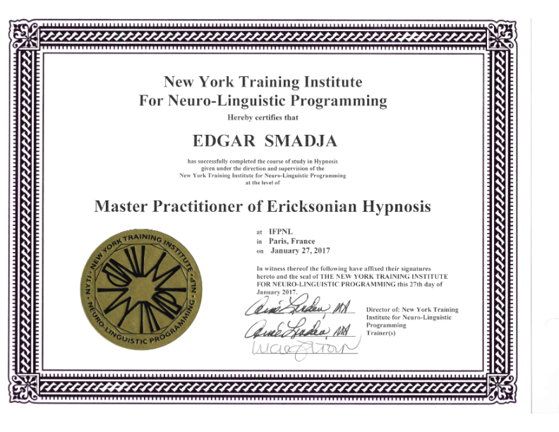 photo diplome Edgar Smadja