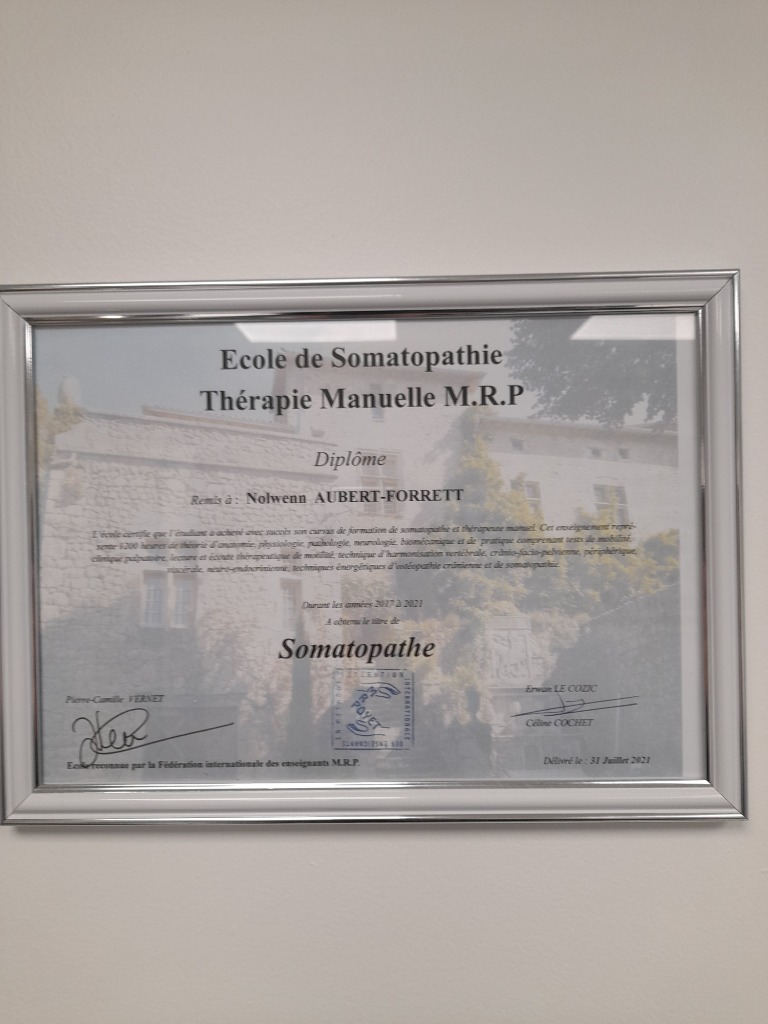 photo diplome Nolwenn FORRETT