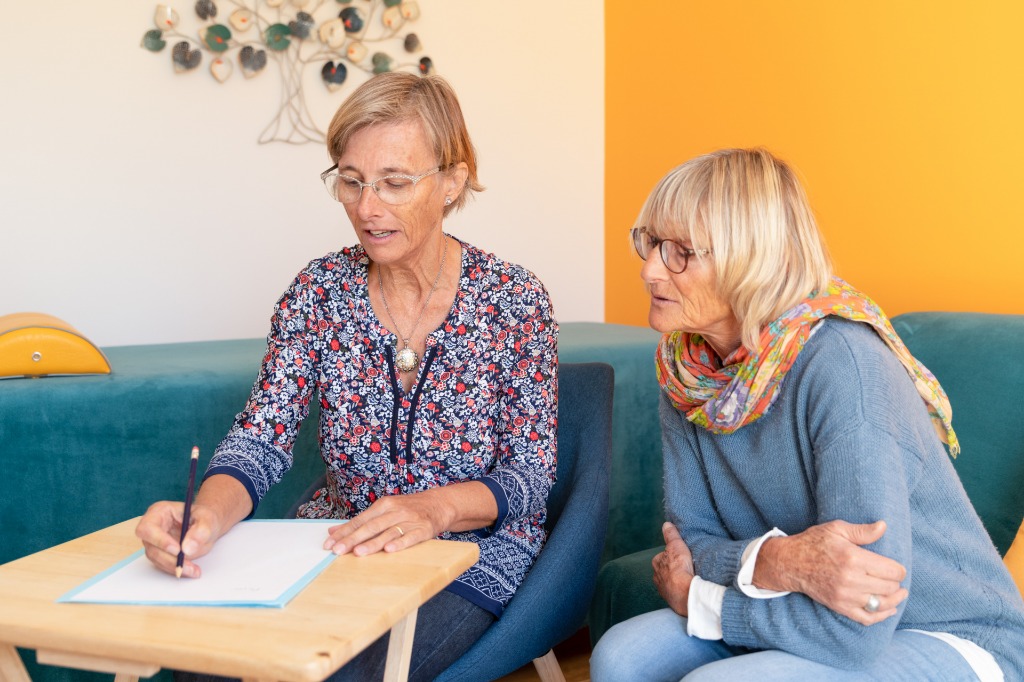 photo seance Monique Blein "le chemin du mieux-être"