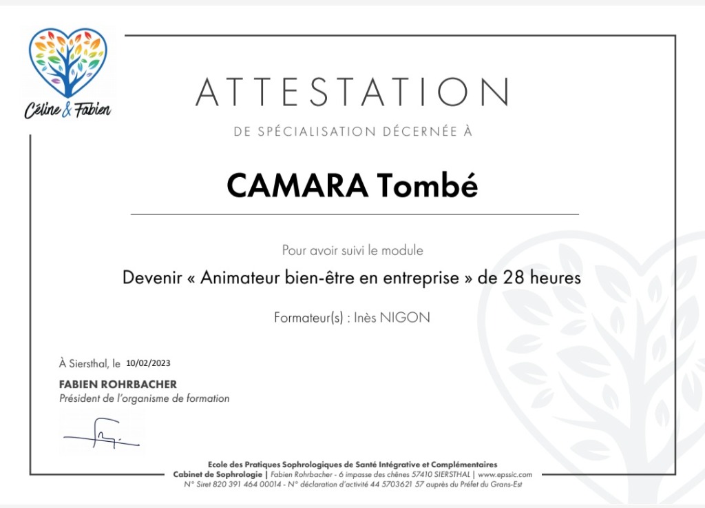 photo diplome Essensi’O