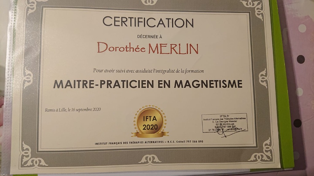 photo diplome Réveil de bien-être