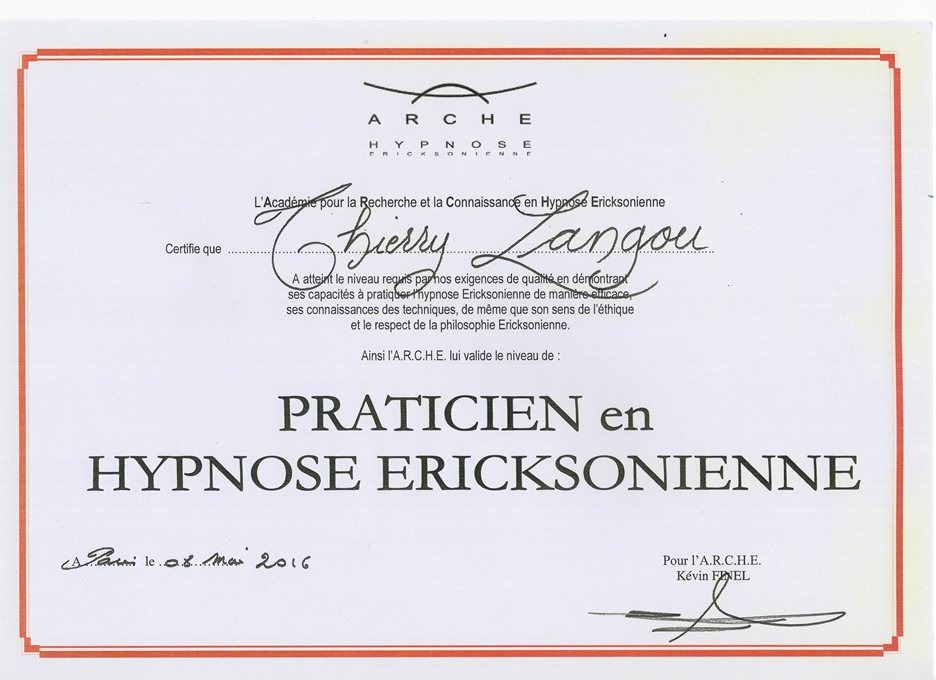 photo diplome Thierry Langou