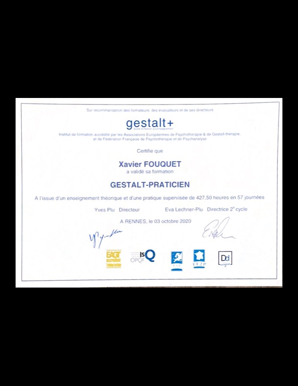 photo diplome Xavier Fouquet