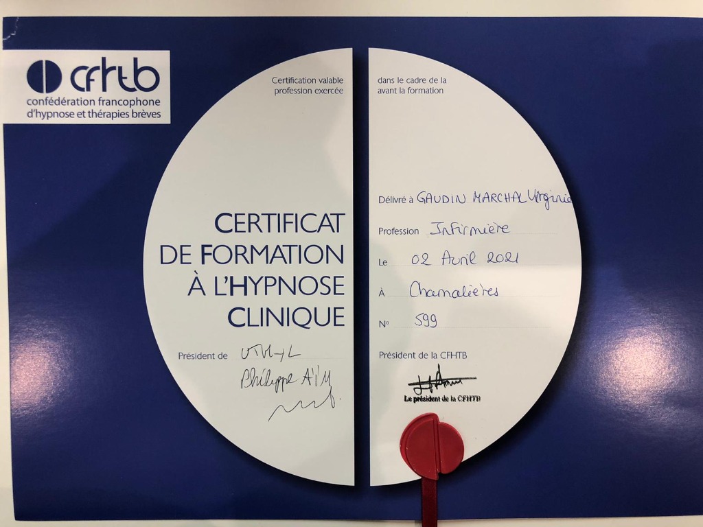 photo diplome Virginie Gaudin Marchal 