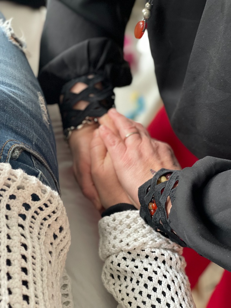 photo seance Claire Laubé Kinésiologie et Réflexologie