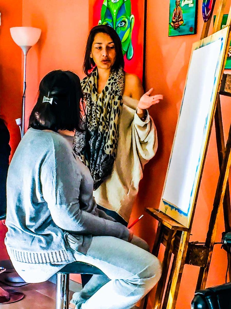 photo seance Coaching et Art thérapie