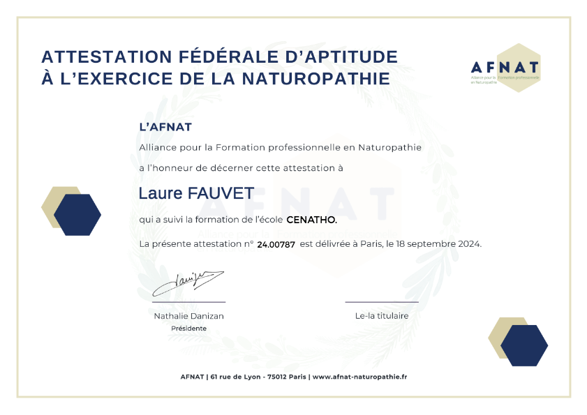 photo diplome Laure FAUVET