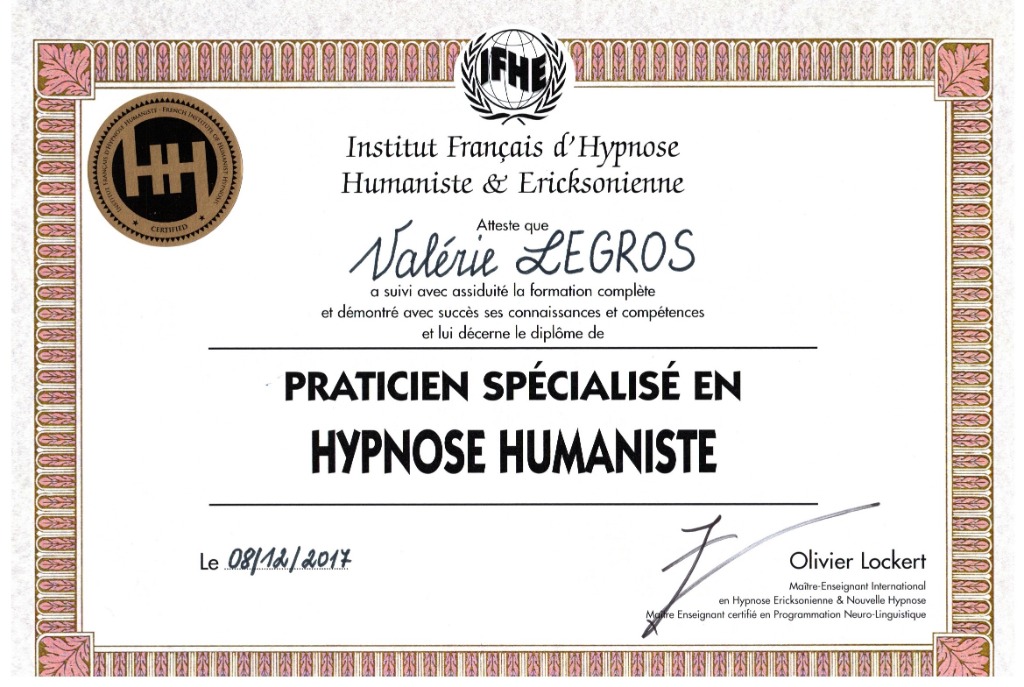 photo diplome Valérie Legros