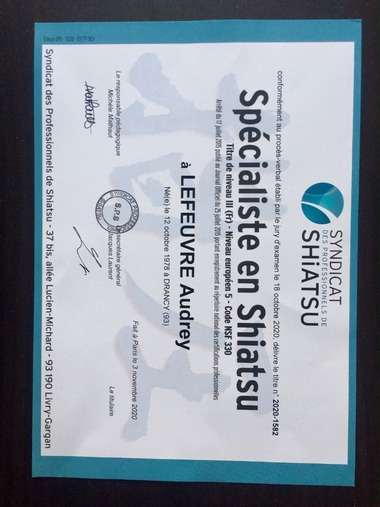 photo diplome Audrey Lefeuvre