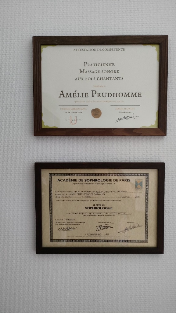 photo diplome AMÉLIE PRUDHOMME