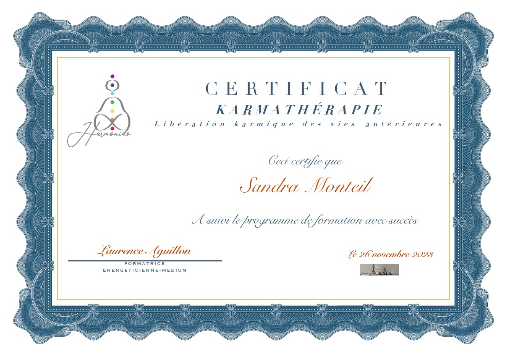 photo diplome Sandra MONTEIL