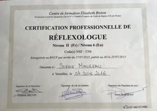 photo diplome sophie MAUREAU