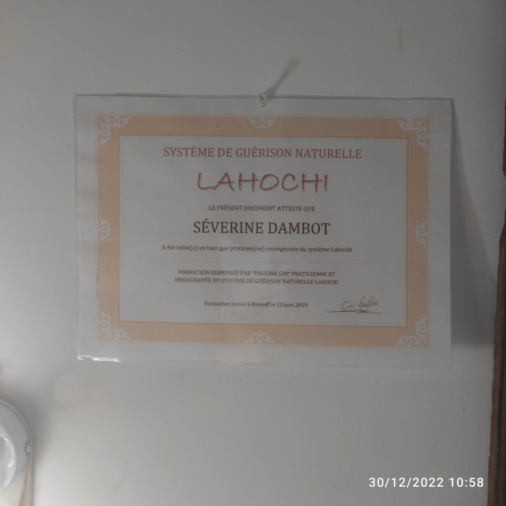 photo diplome Séverine Dambot