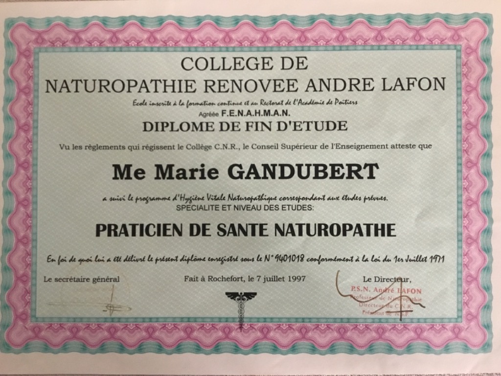 photo diplome Marie GANDUBERT