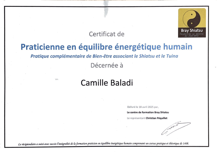 photo diplome Camille Baladi