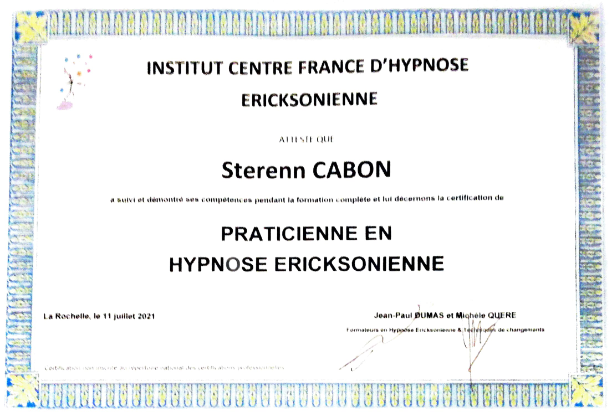 photo diplome Sterenn Cabon