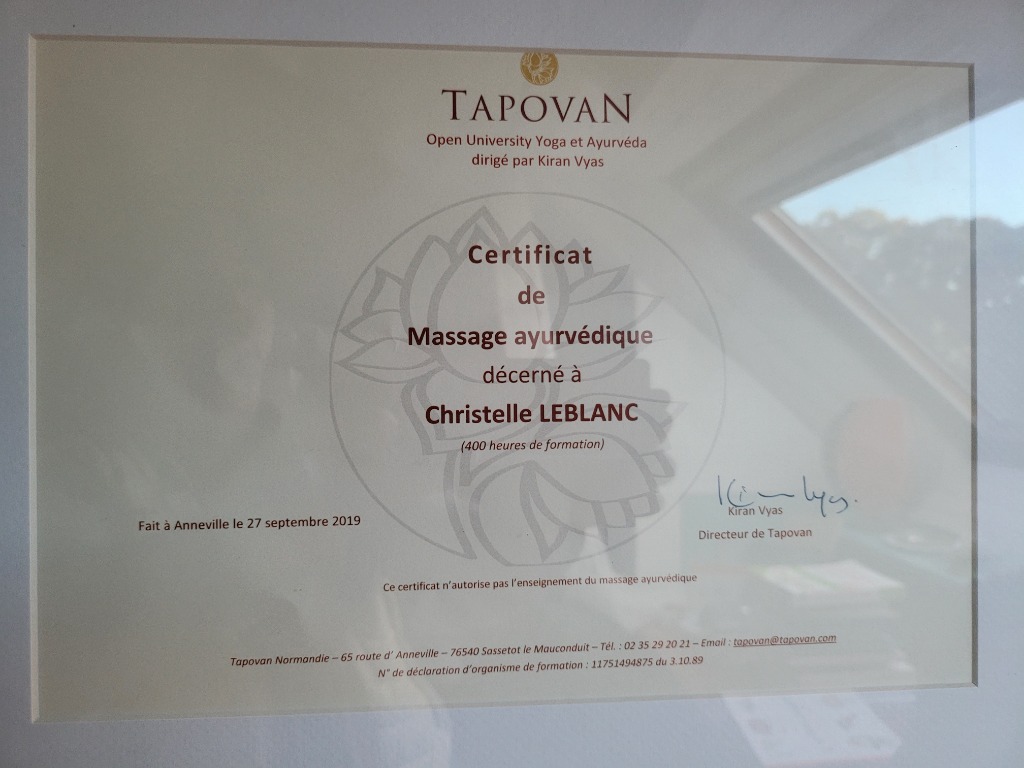 photo diplome Christelle Leblanc