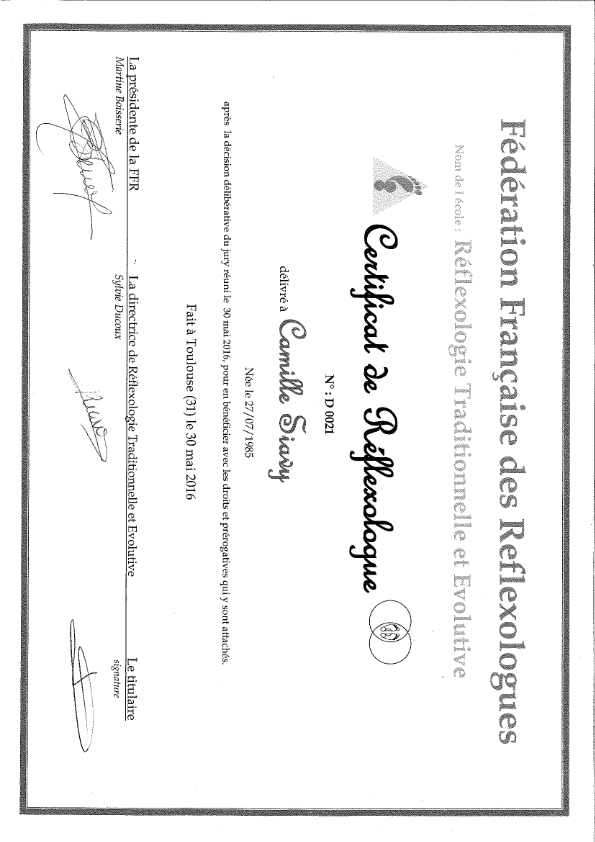 photo diplome Camille Siavy