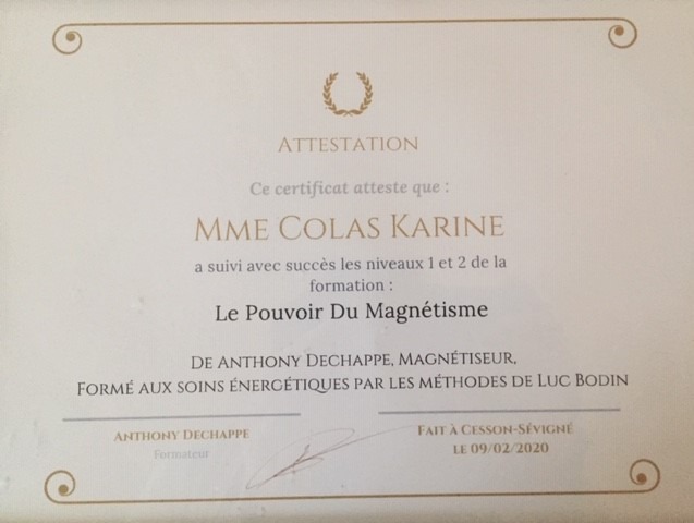 photo diplome Karine Colas