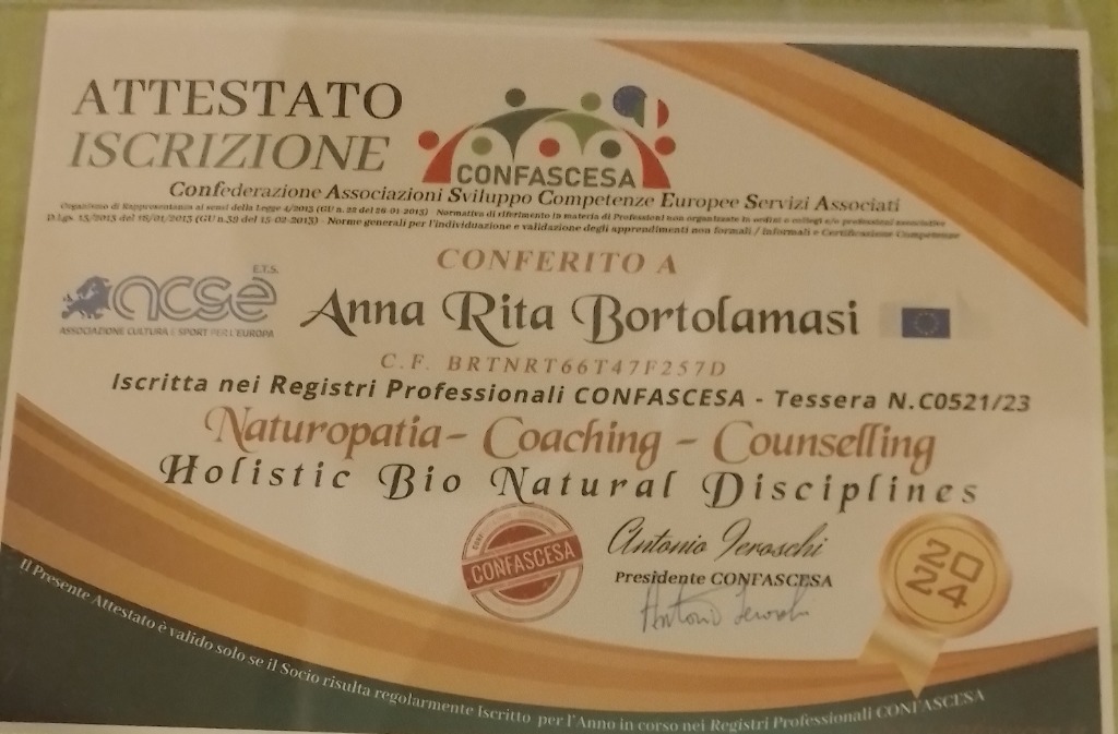 photo diplome Anna Rita Bortolamasi 