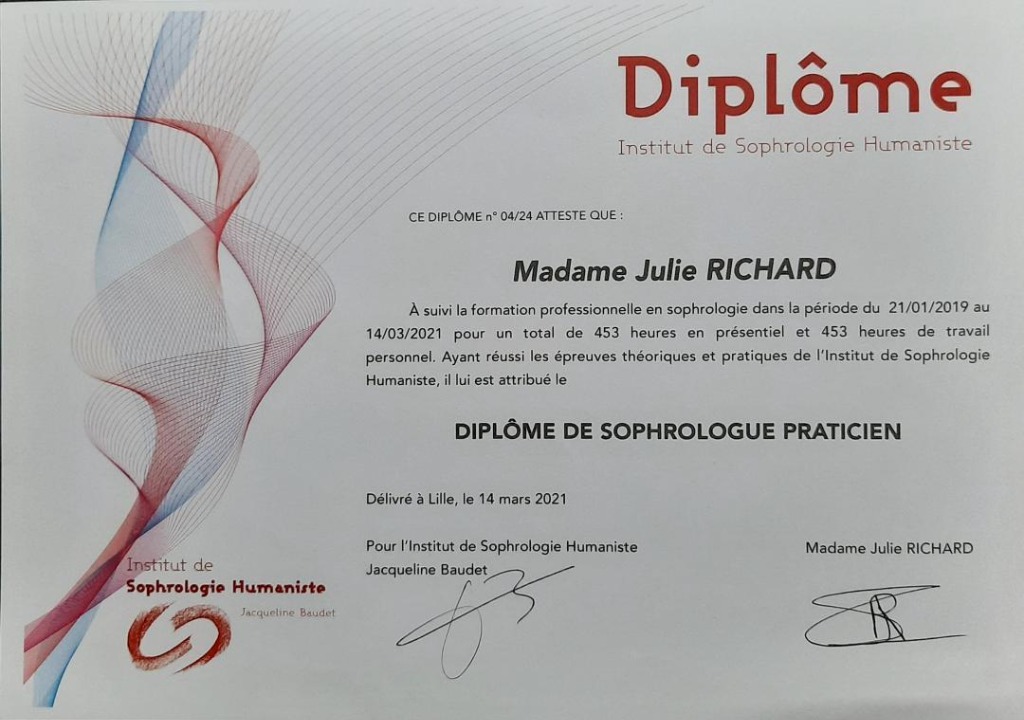 photo diplome Résonance-Essence