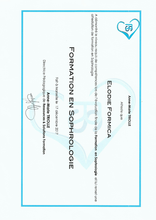 photo diplome Elodie Formica