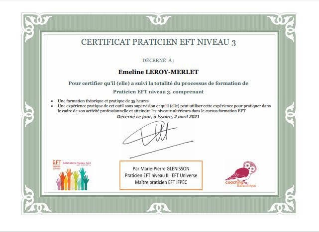 photo diplome Emeline Leroy-merlet