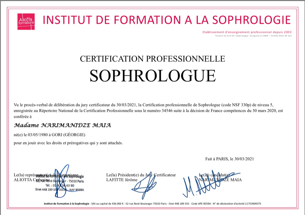 photo diplome Maia Rambaud