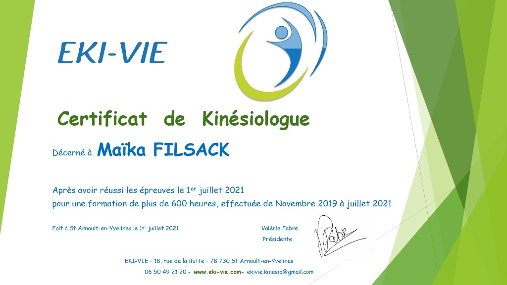 photo activite Maïka FILSACK