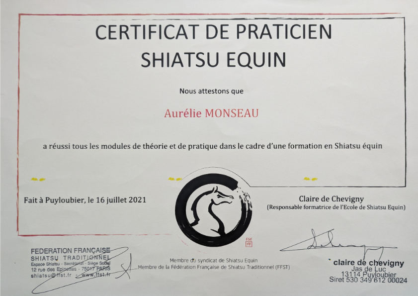 photo diplome Aurélie Monseau