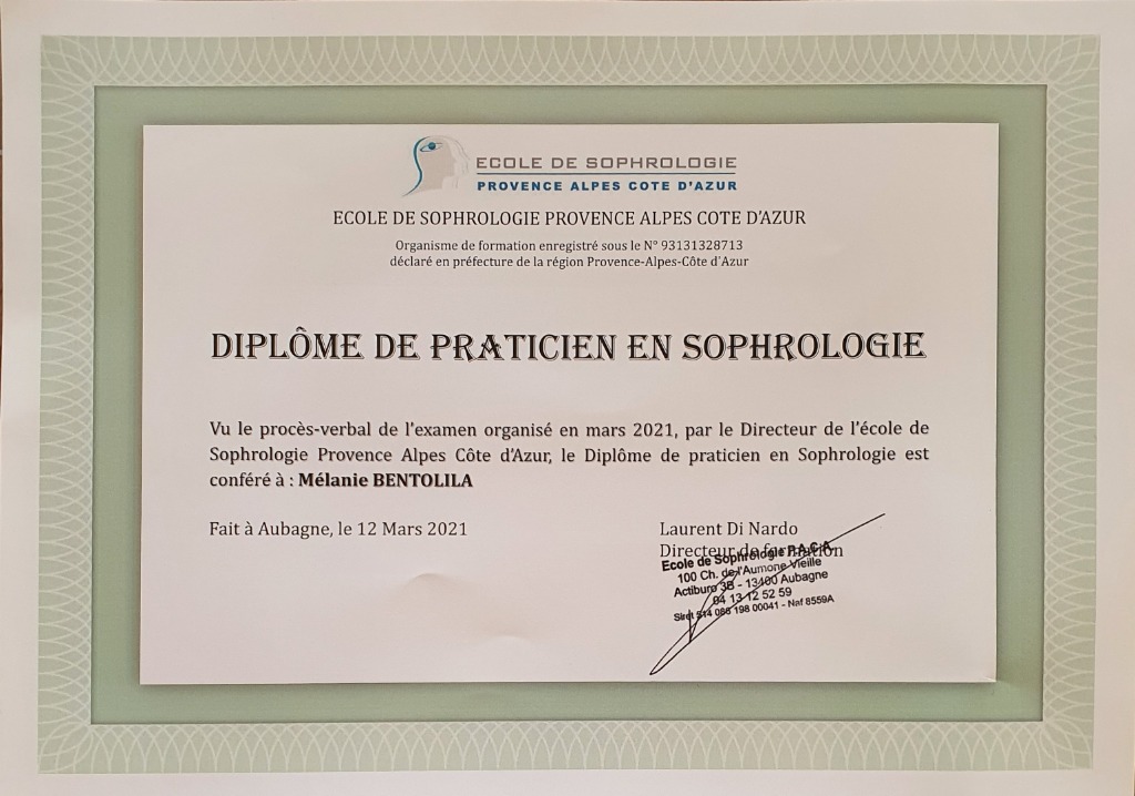 photo diplome Melanie Bentolila