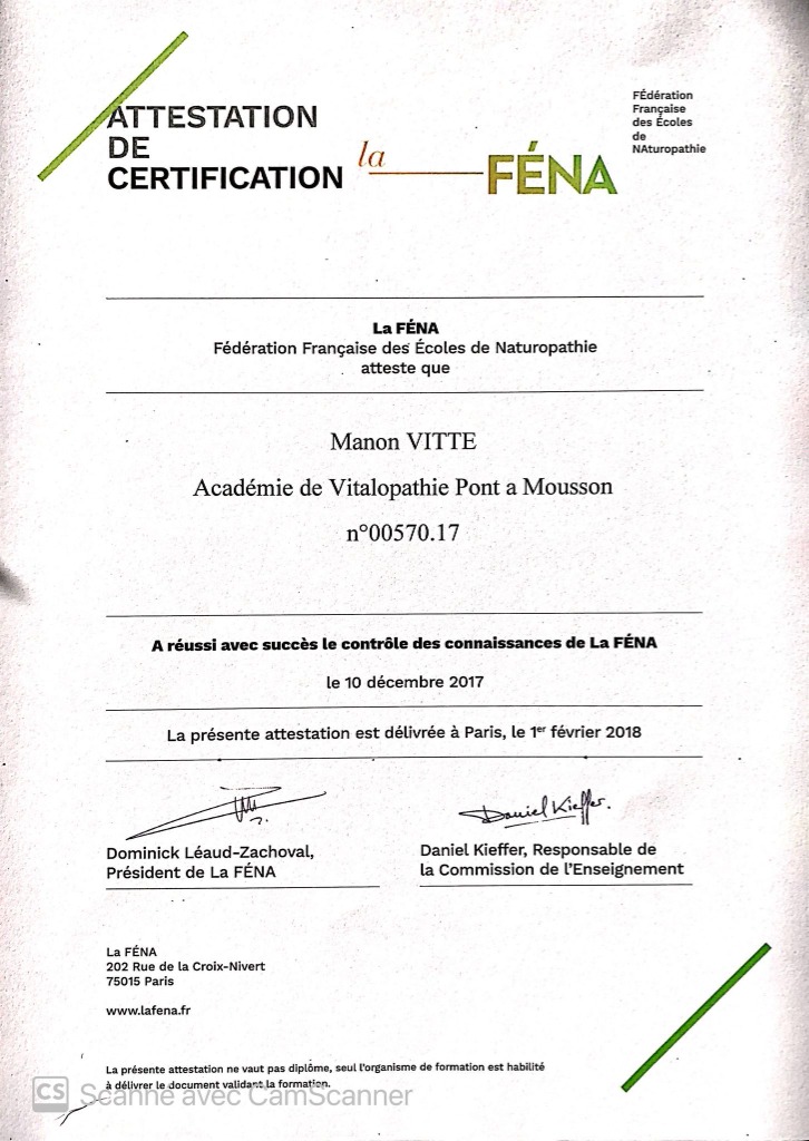 photo diplome Manon Vitte