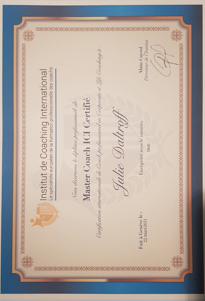 photo diplome Julie Daltroff 