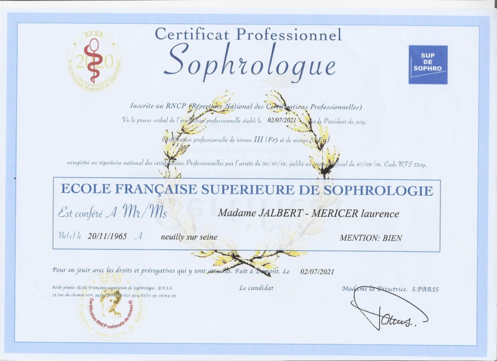 photo diplome Laurence Mericer