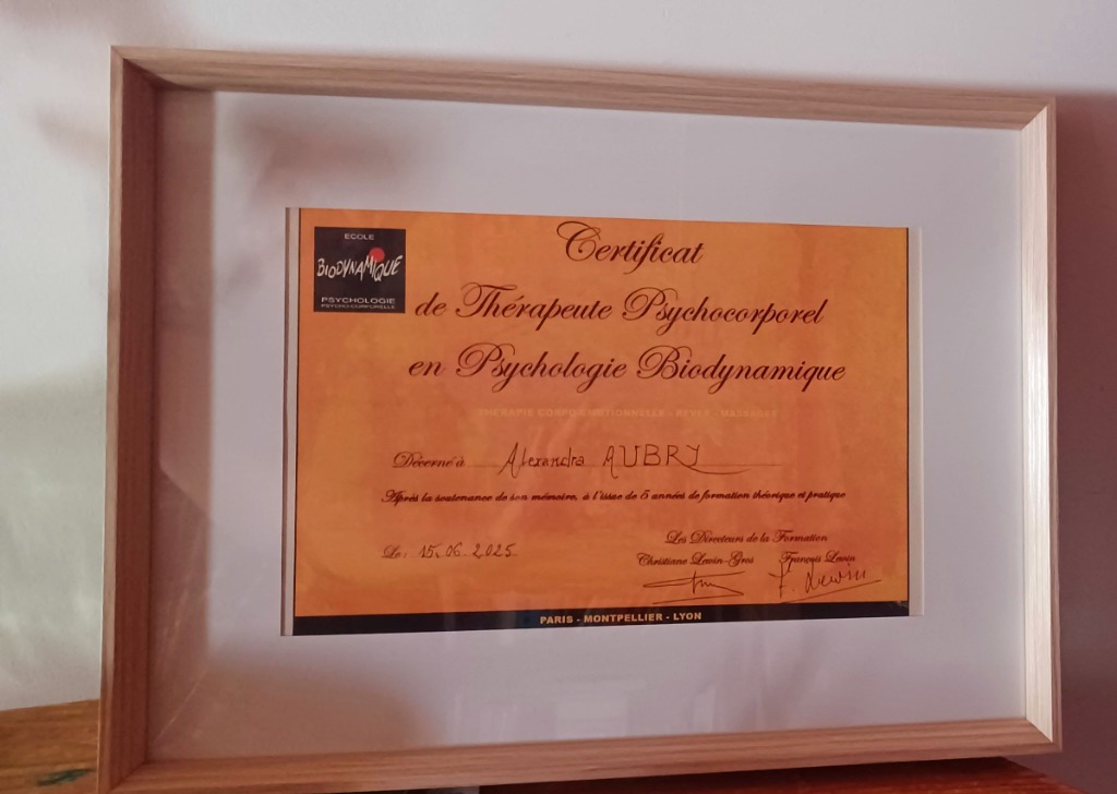photo diplome Alexandra Aubry