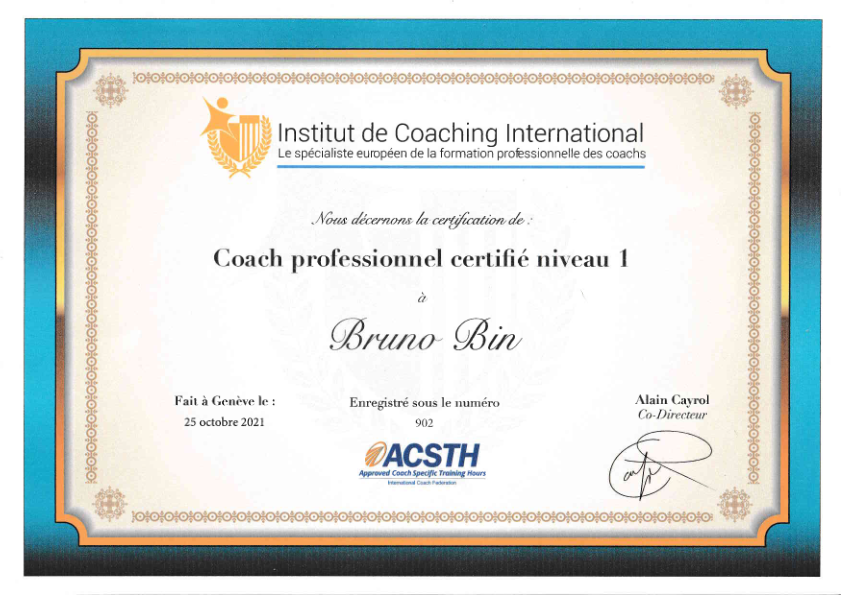 photo diplome Bruno BIN