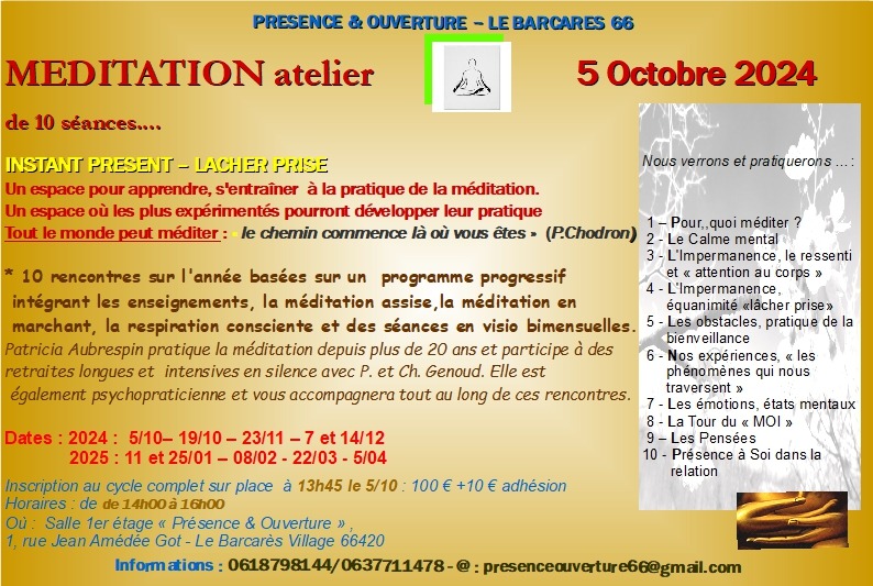 photo activite PRESENCE & OUVERTURE