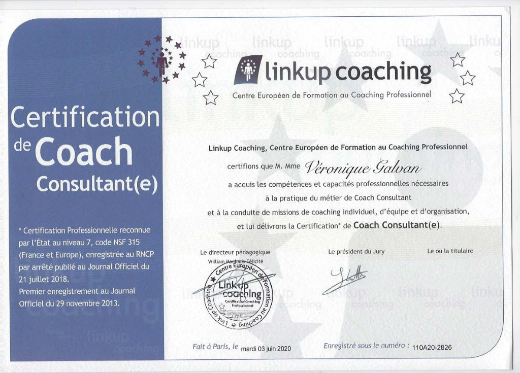 photo diplome Neuro-training & Coaching 