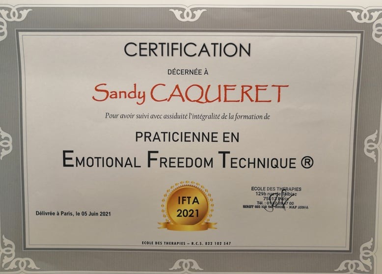 photo diplome Soin & Symphonie de Soi 