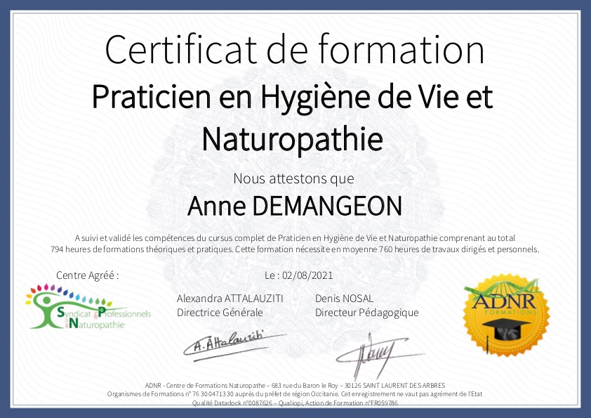 photo diplome Anne Demangeon