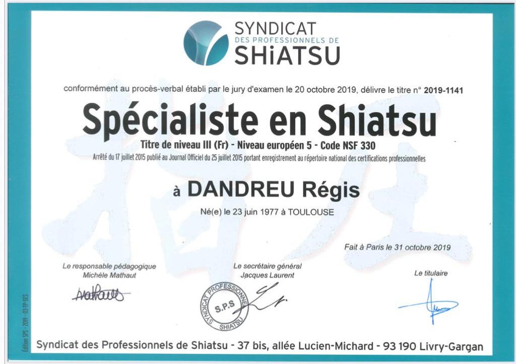 photo diplome Régis DANDREU