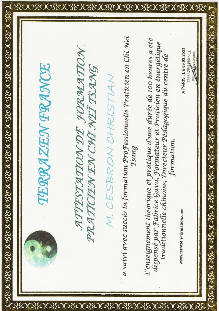 photo diplome Christian Cesbron