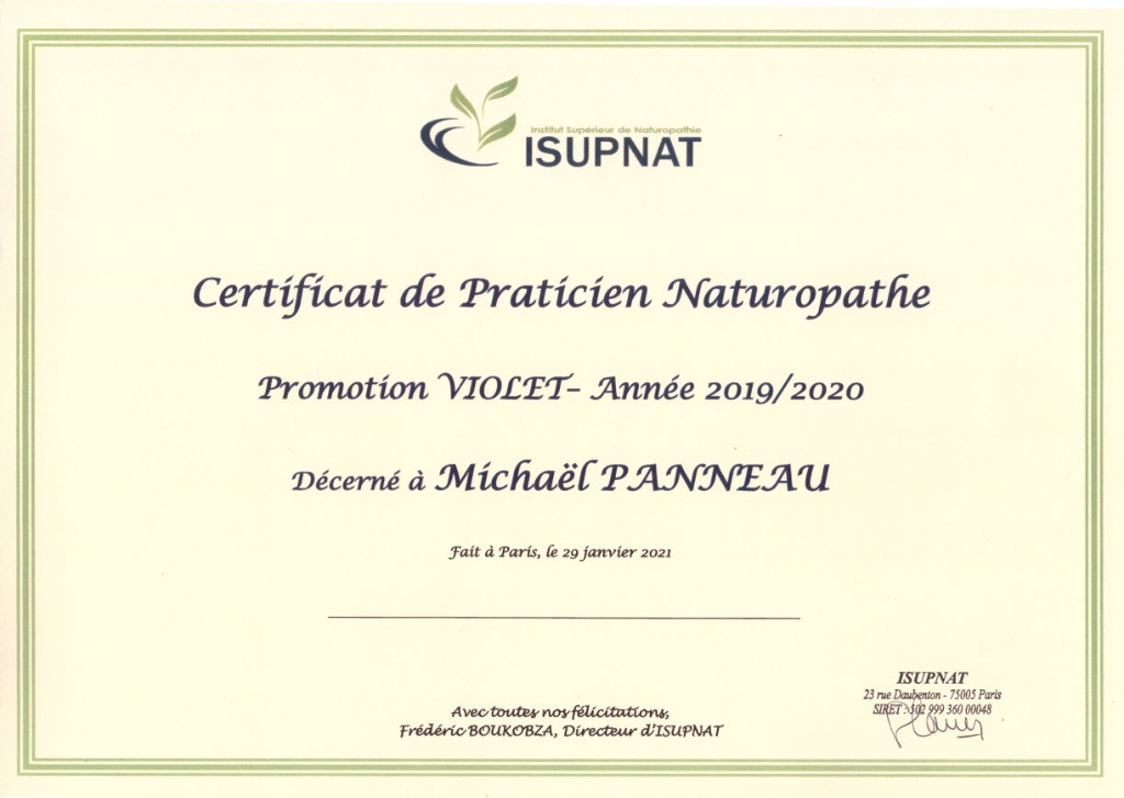 photo diplome Michaël Panneau